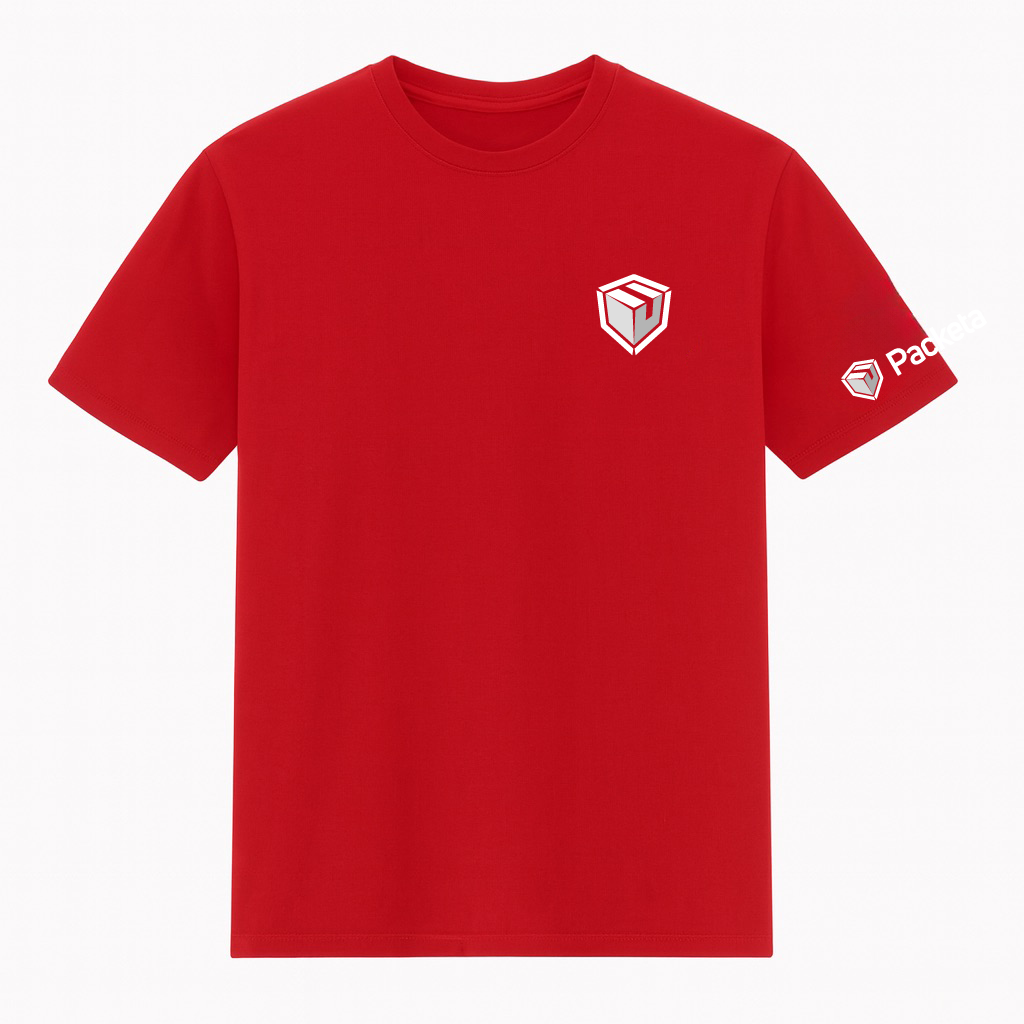 Tričko unisex kr.ruk. - červená - PACKETA