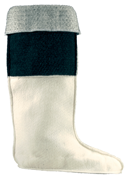 GAN959 zateplená vložka do holínek unisex - bílá/černá