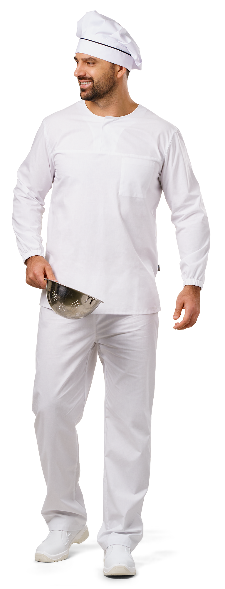 FOODMAKER Kalhoty-bílé