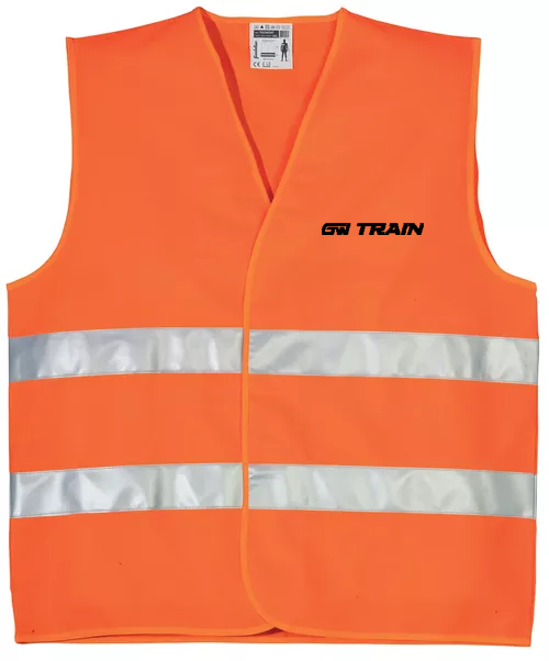 OXFORD vesta HiVis - oranžová - potisk GW Train