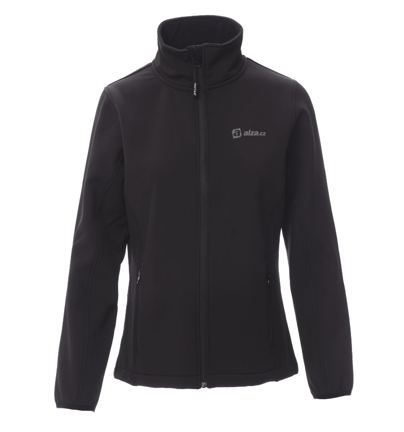 PERTH LADY dámská softshellová dvouvrstvá bunda - černá - retroreflexní potisk Alza