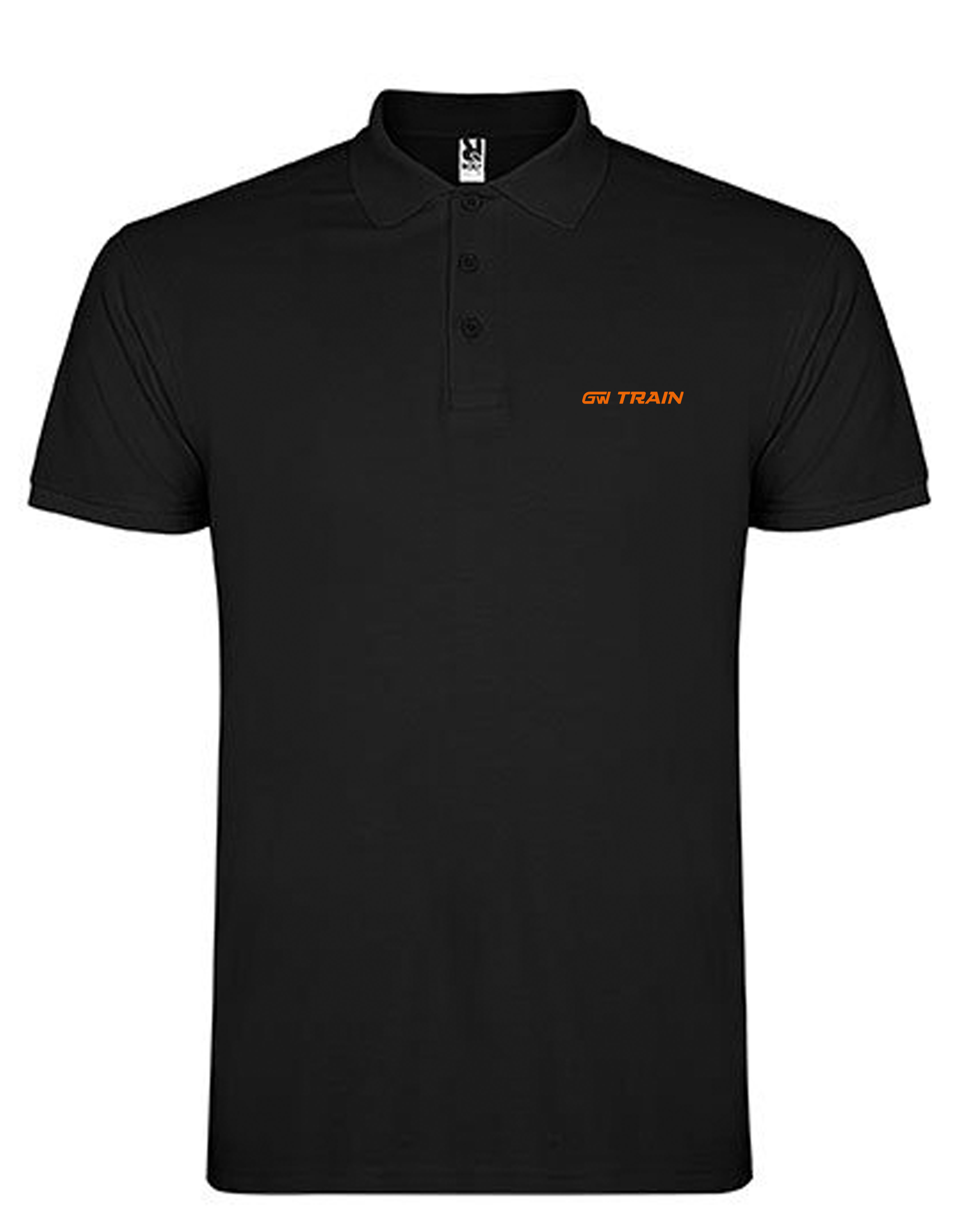 STAR polokošile pánská kr.ruk. - černá - výšivka GW Train