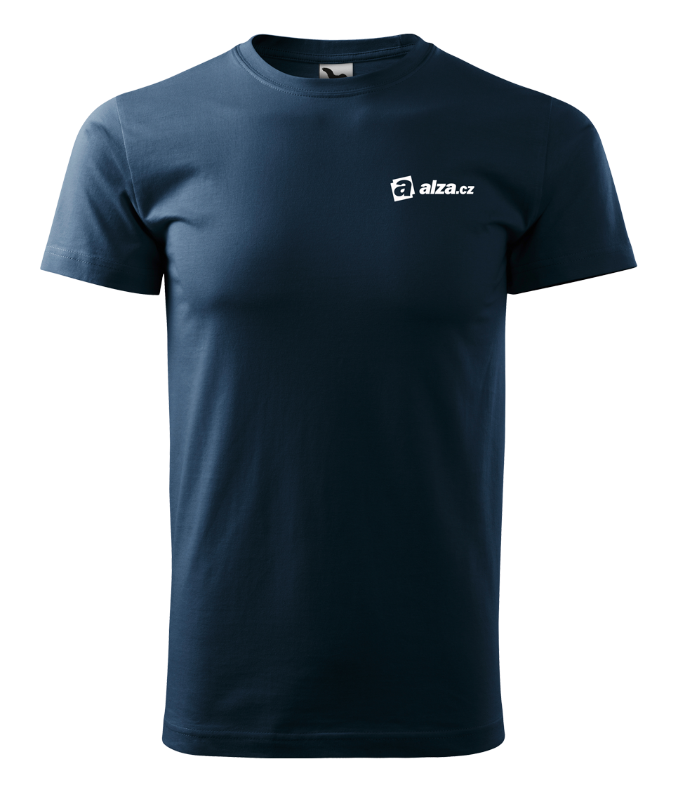 BASIC Tričko pánské - navy - potisk ALZA