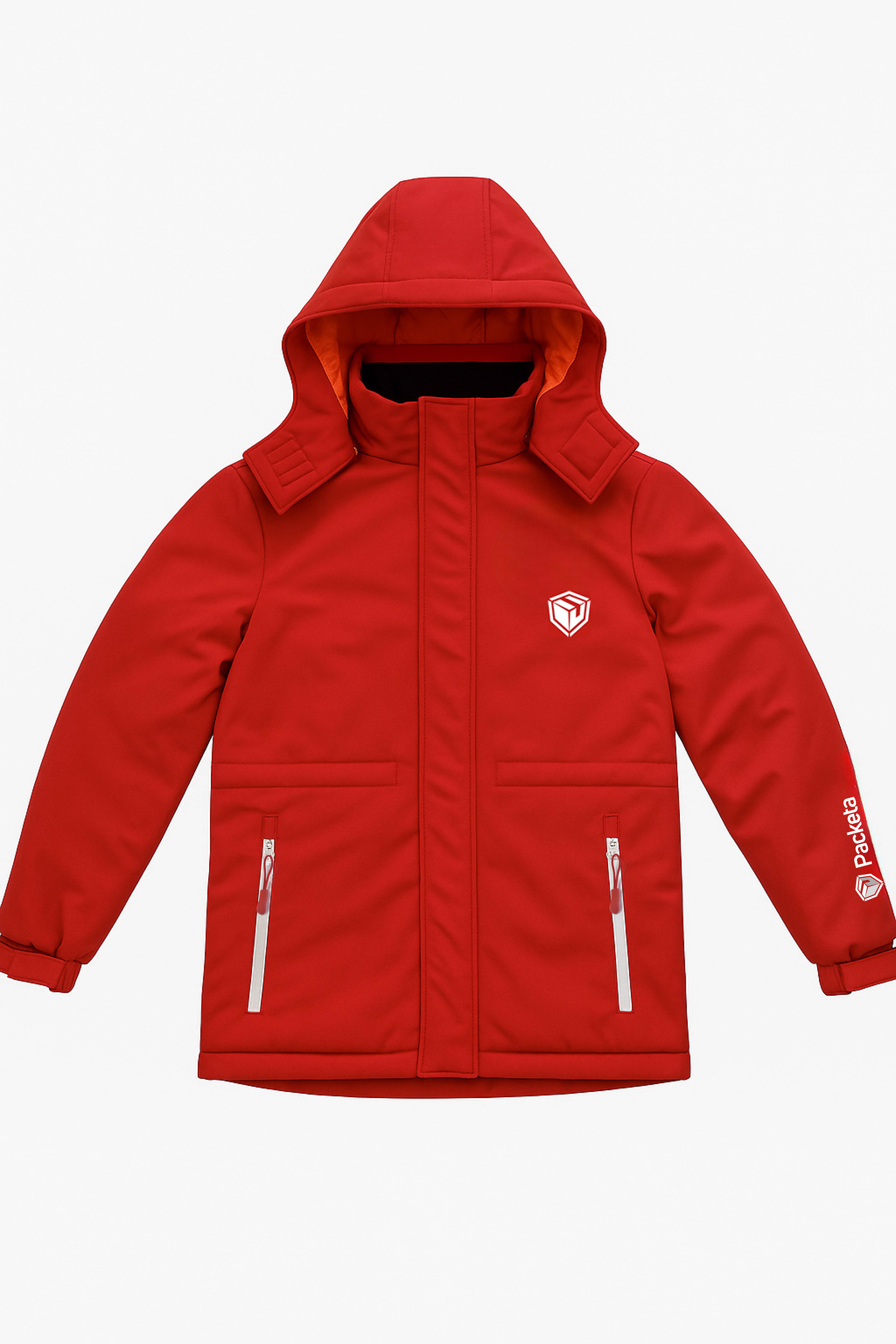 Zimní bunda unisex  - červená - PACKETA