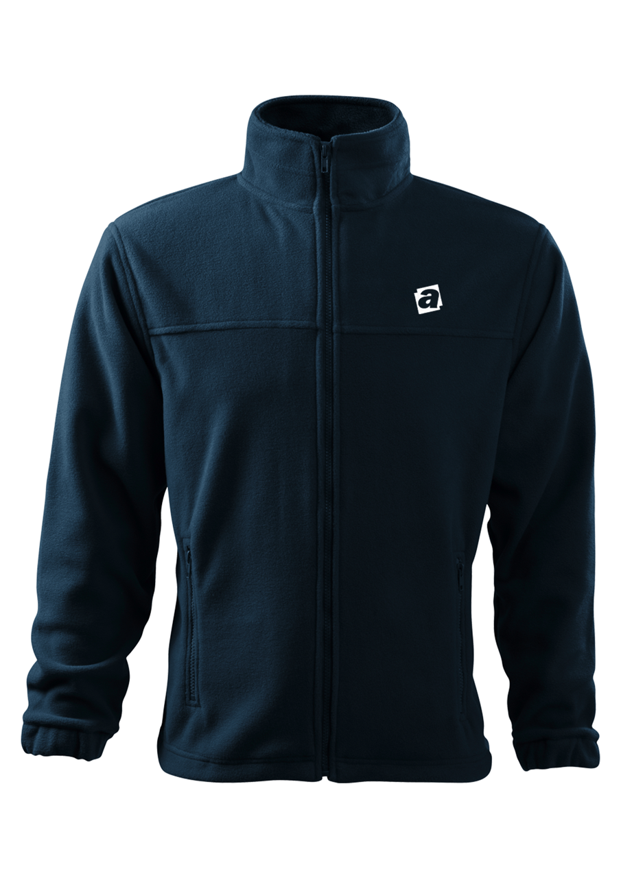 JACKET fleece - mikina pánská - navy - výšivka ALZA-UNI (logistika)