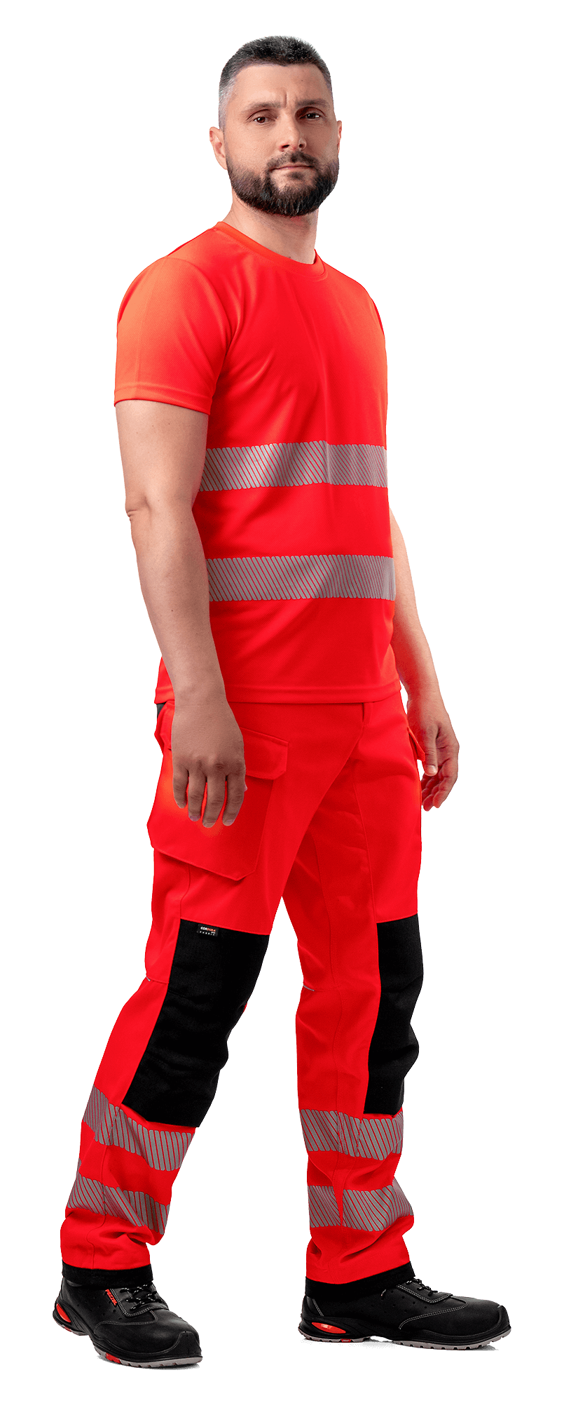 HELIOS Tričko, reflexní červené