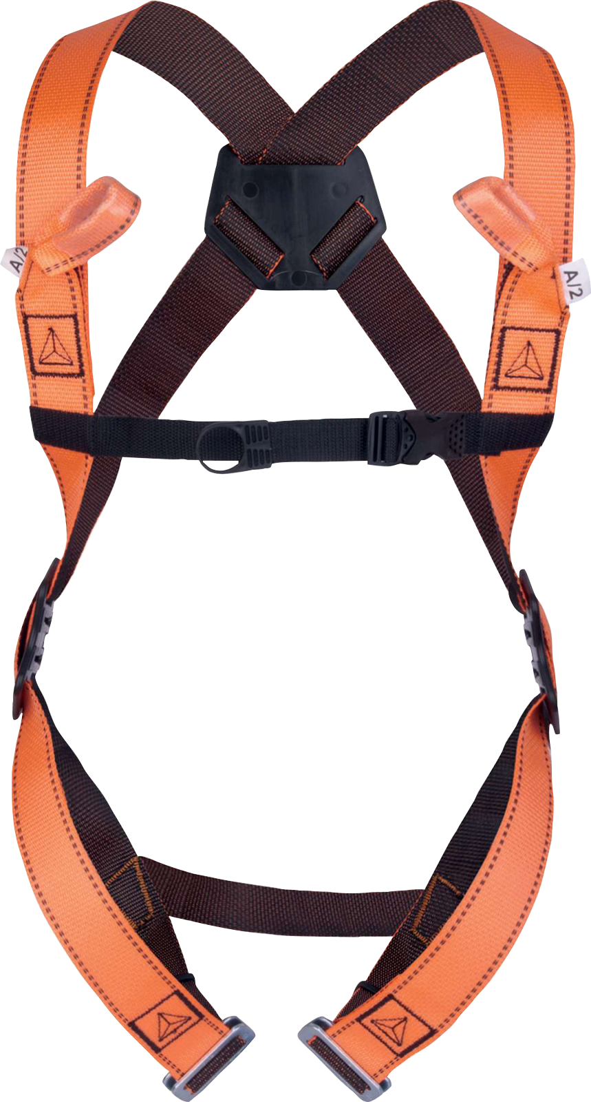 HAR12 postroj se dvěma kotevními body - oranžová/černá