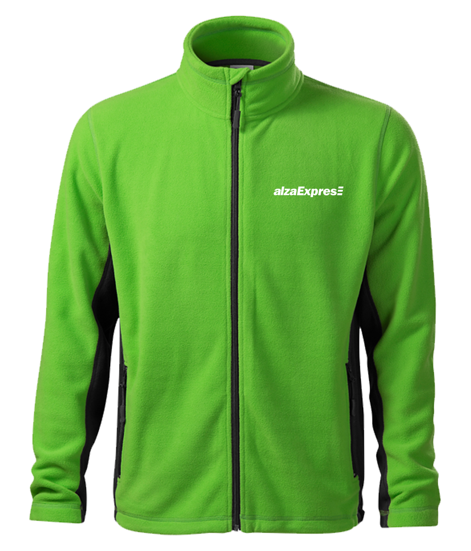 FROSTY Fleece pánský - apple green - výšivka ALZA EXPRES