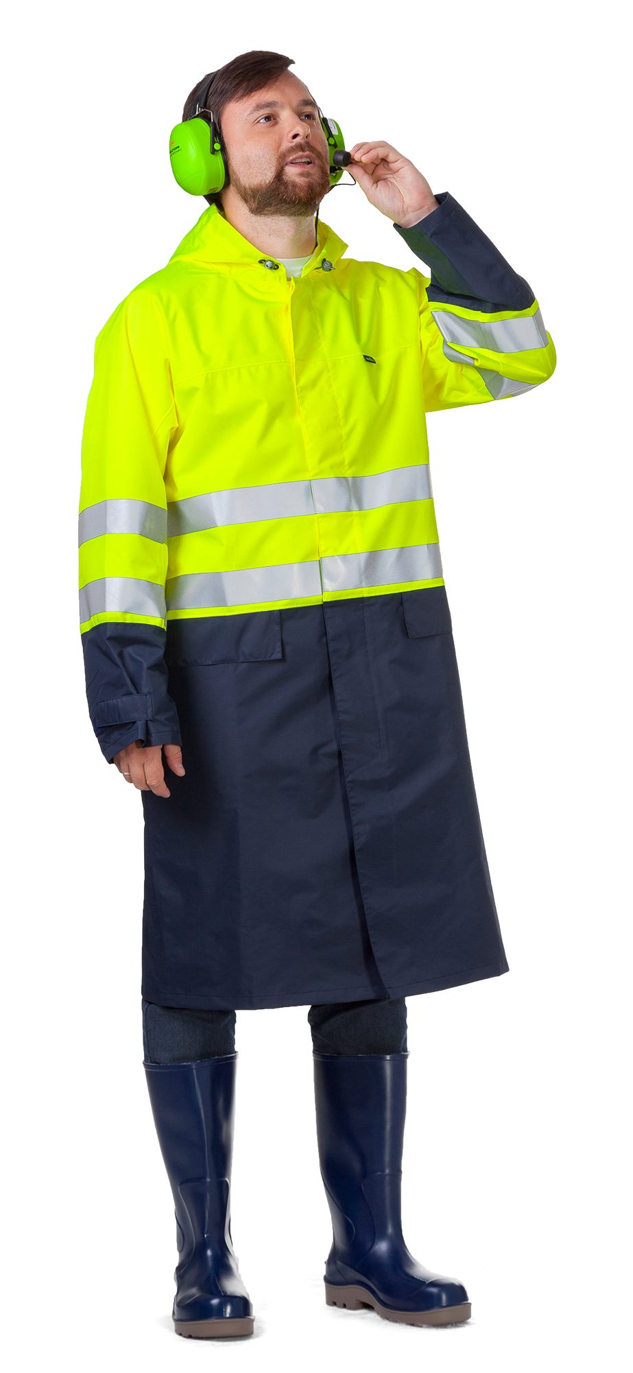 ABSOLUTE Plášť pánský se zvýšenou viditelností modrá/žlutá