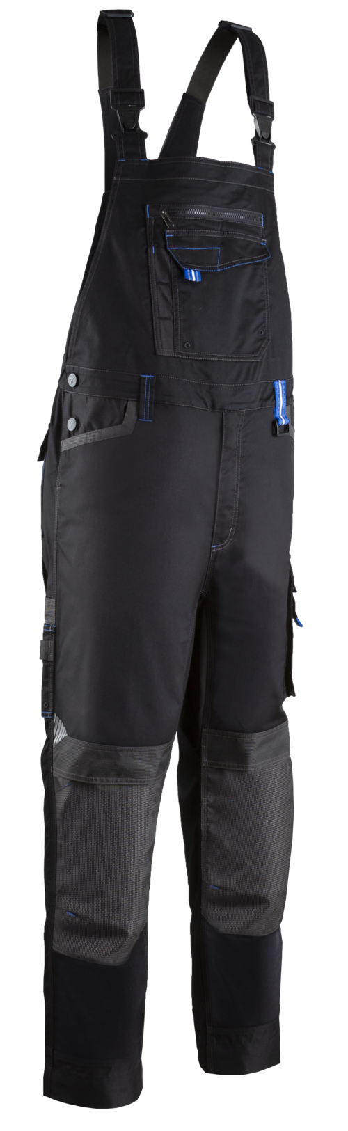 TELICA pracovní stretchové kalhoty laclové - denim (modro-černé)