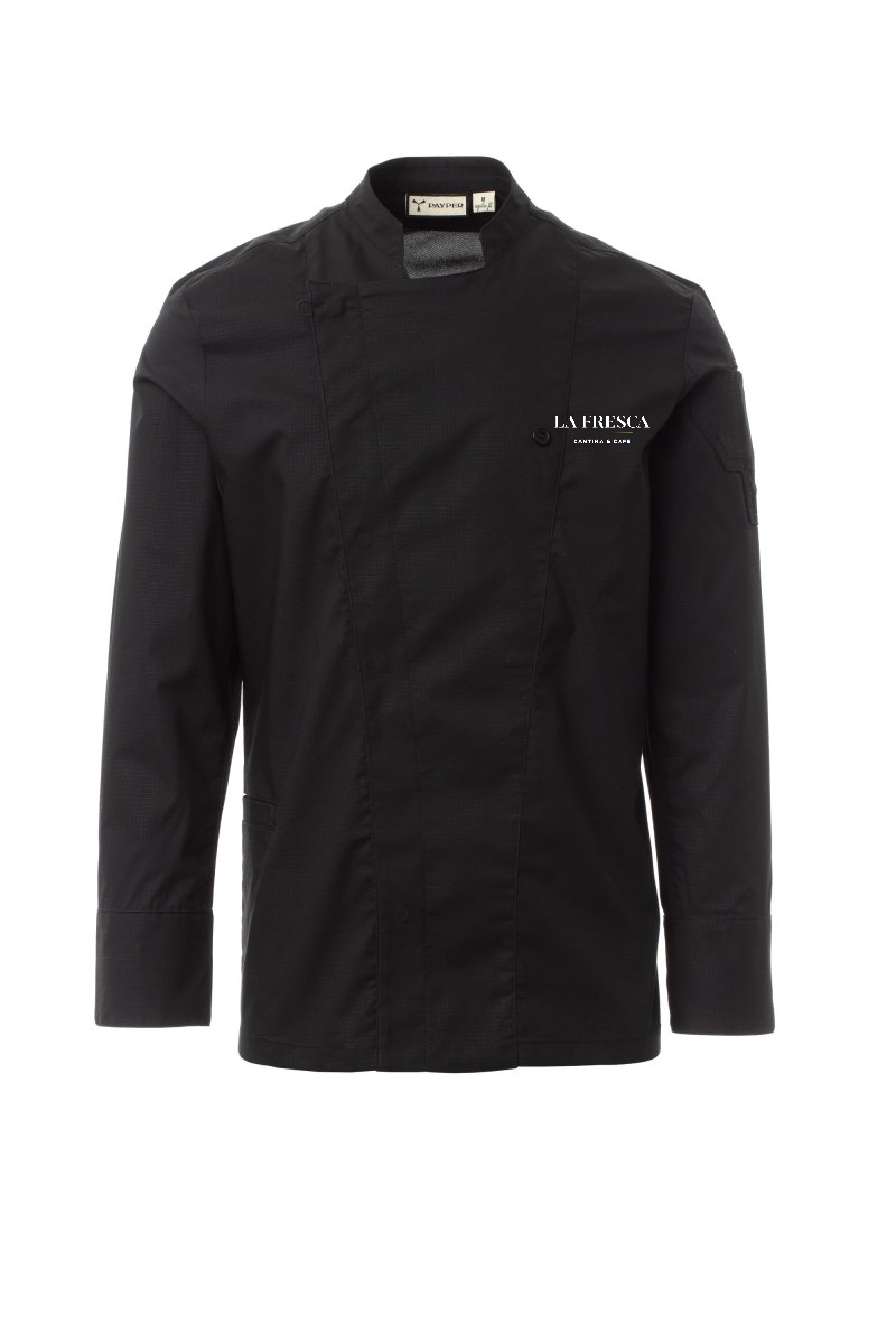 STARRED MESH rondon pánský dl.ruk. - černá - výšivka La Fresca