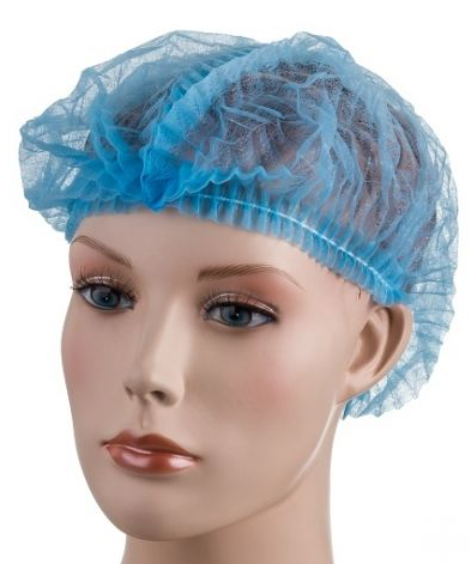 PD-CLIP Jednorázové čepice z netkané textilie - modrá