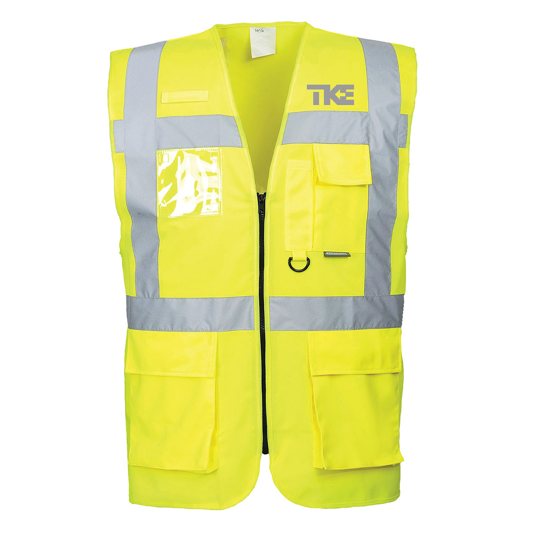 Berlin reflexní manažerská vesta - žlutá - s potiskem TK Elevator