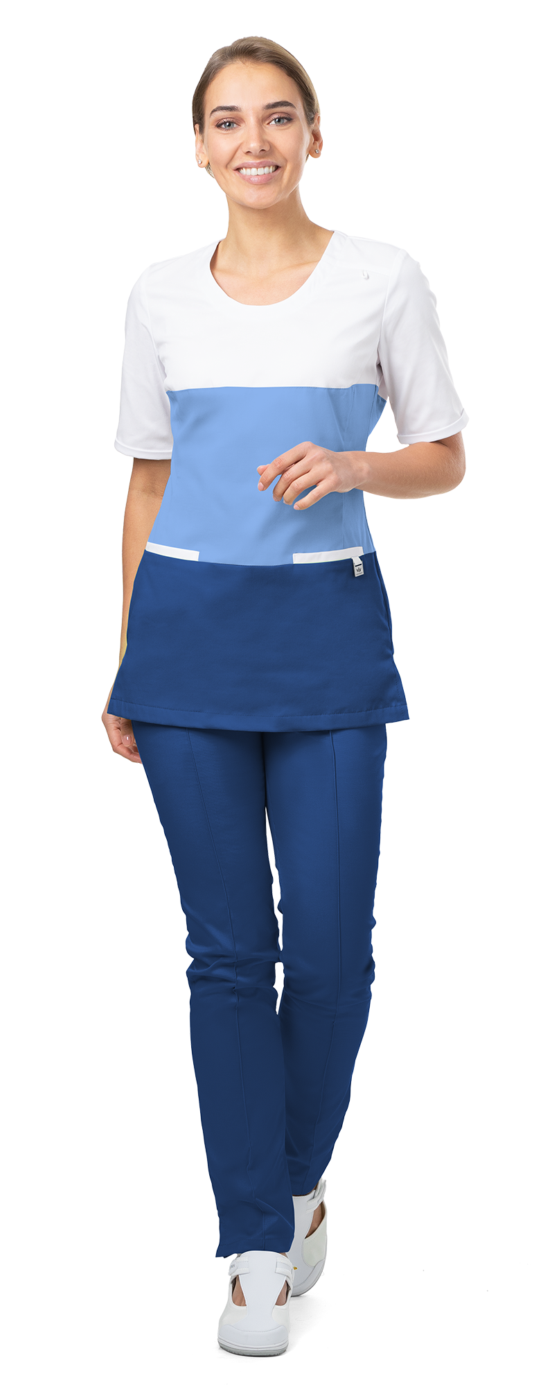 INGA Blůza dámská bílo-modrá