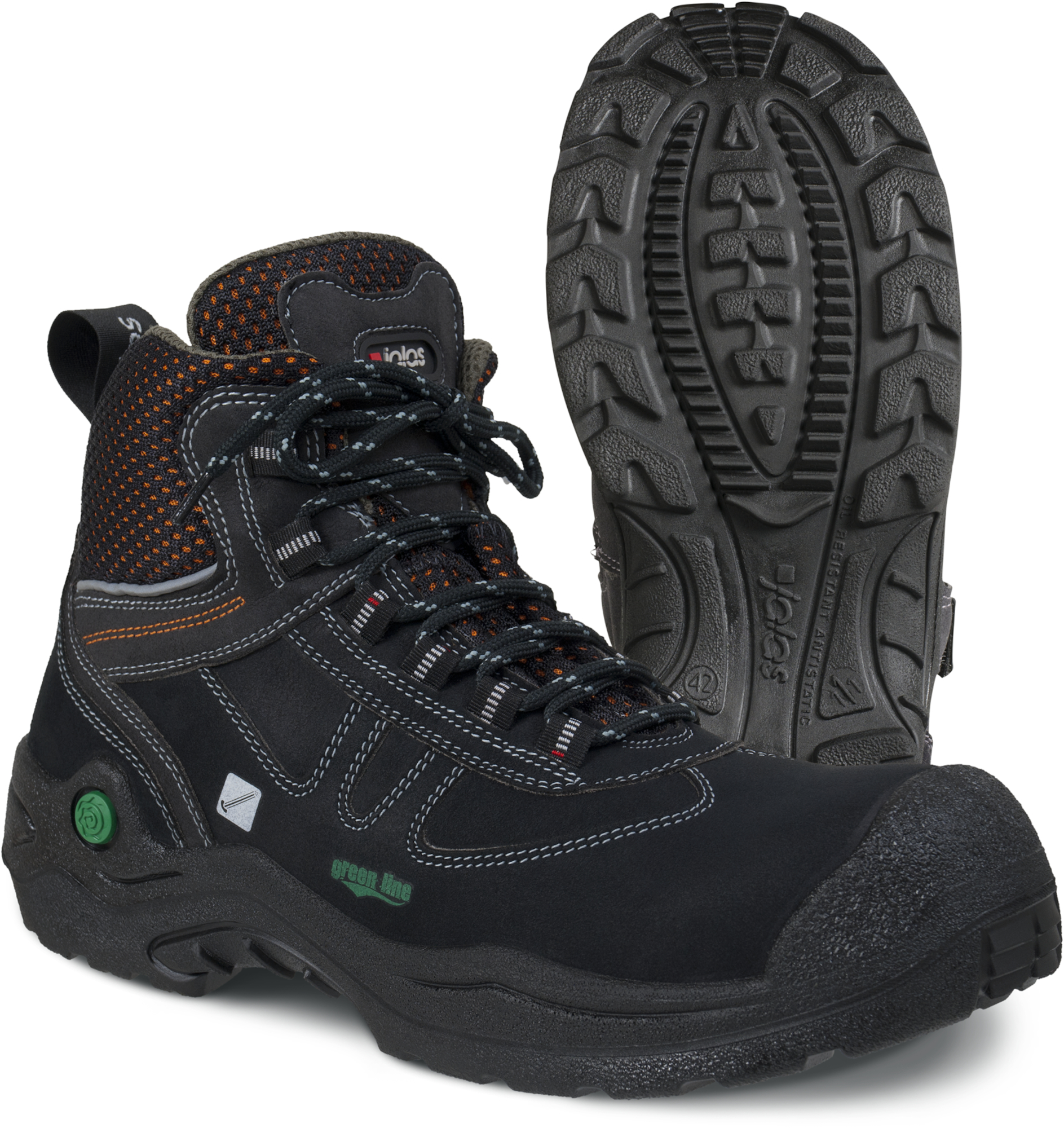 Obuv JALAS® GREEN LINE 6498 NATURE kotníková S3, SRC - černá