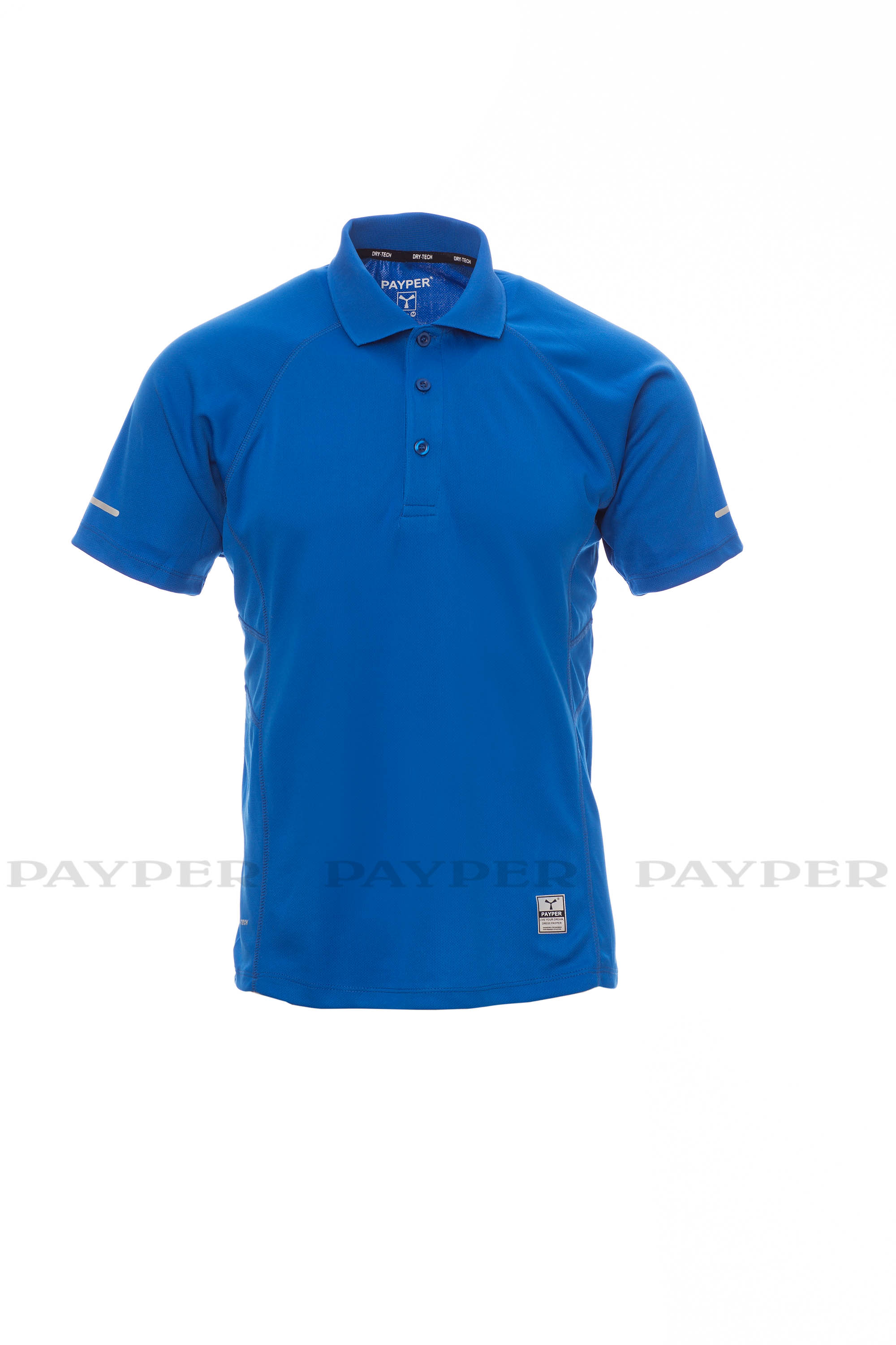 TRAINING polokošile pánská sportovní - královská modrá - potisk TEMO