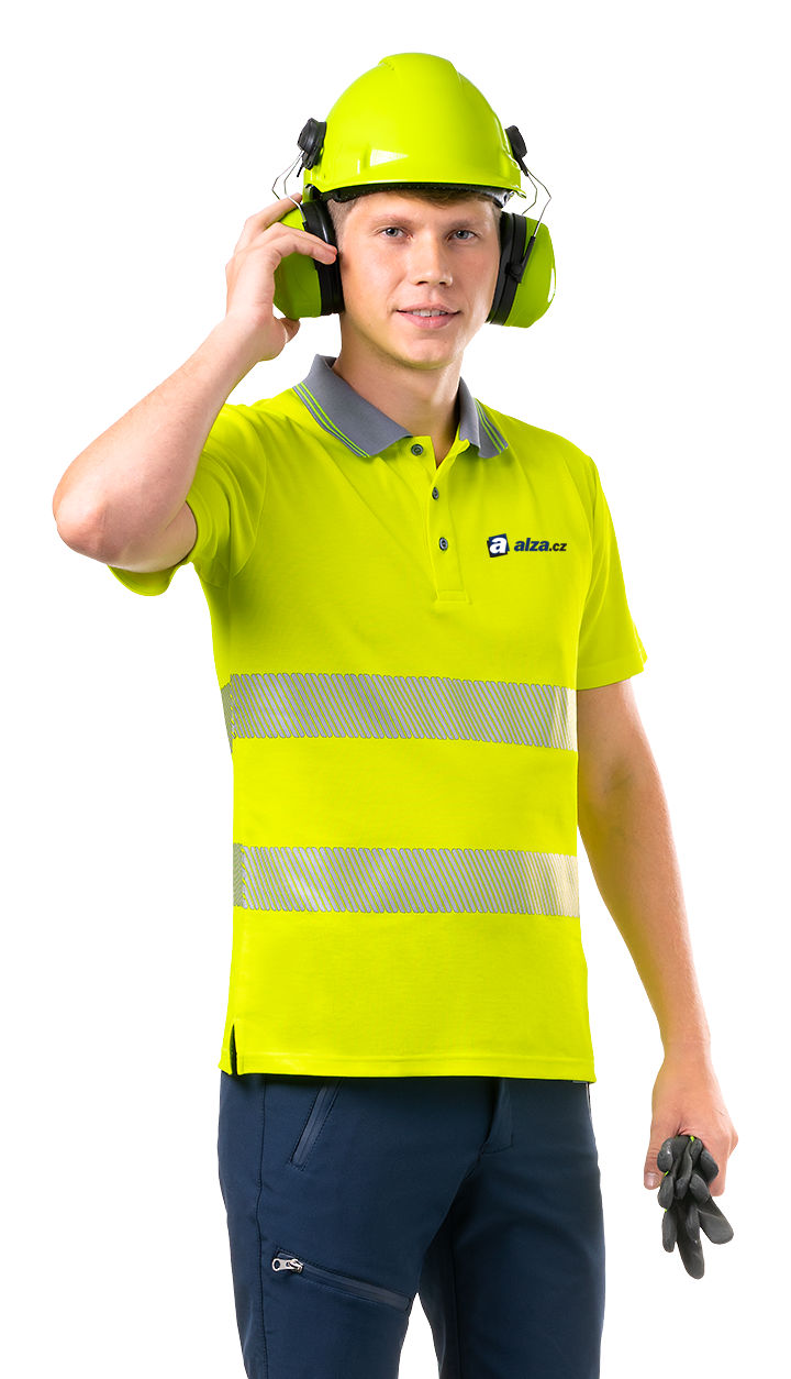 LUMOS polokošile HI-VIS žlutá - potisk Alza
