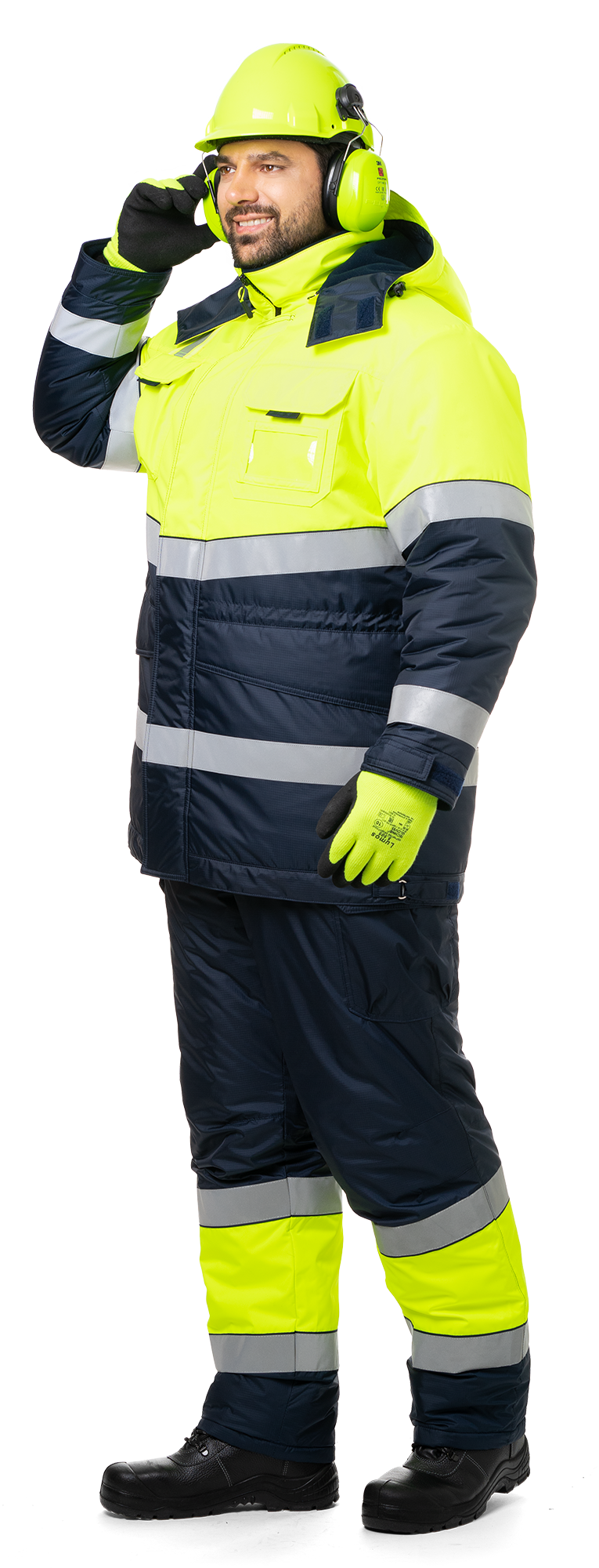 LUMOS Bunda pánská zimní se zvýšenou viditelností