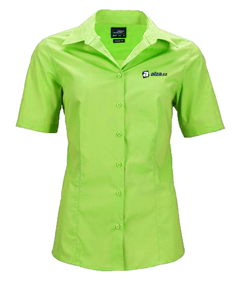 Košile dámská krátký rukáv - lime green - potisk ALZA.HU