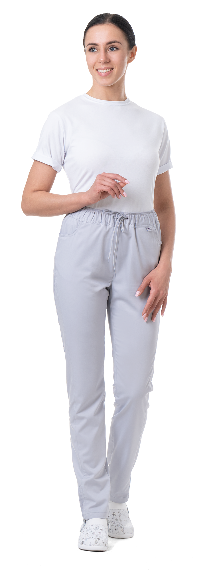 STELLA Kalhoty dámské zdravotnické světle šedé