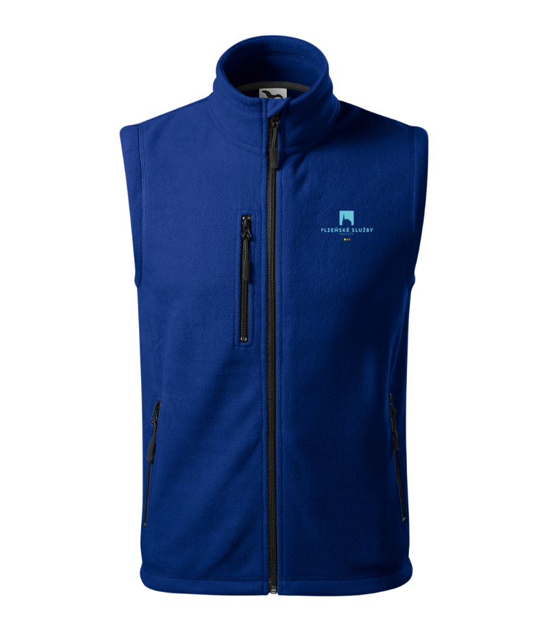 EXIT 525 vesta unisex fleece - královská modrá - Plzeňské Služby Facility