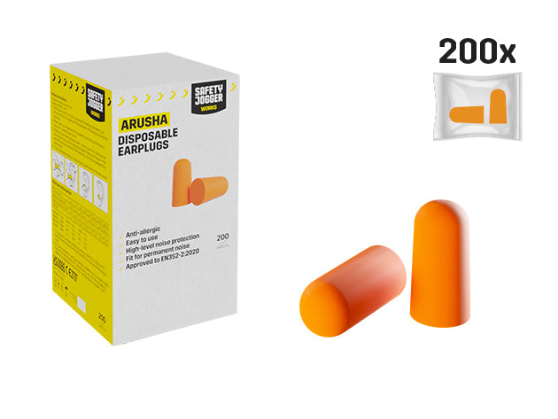 ARUSHA zátkový chránič sluchu unisex (box 200ks) - oranžová