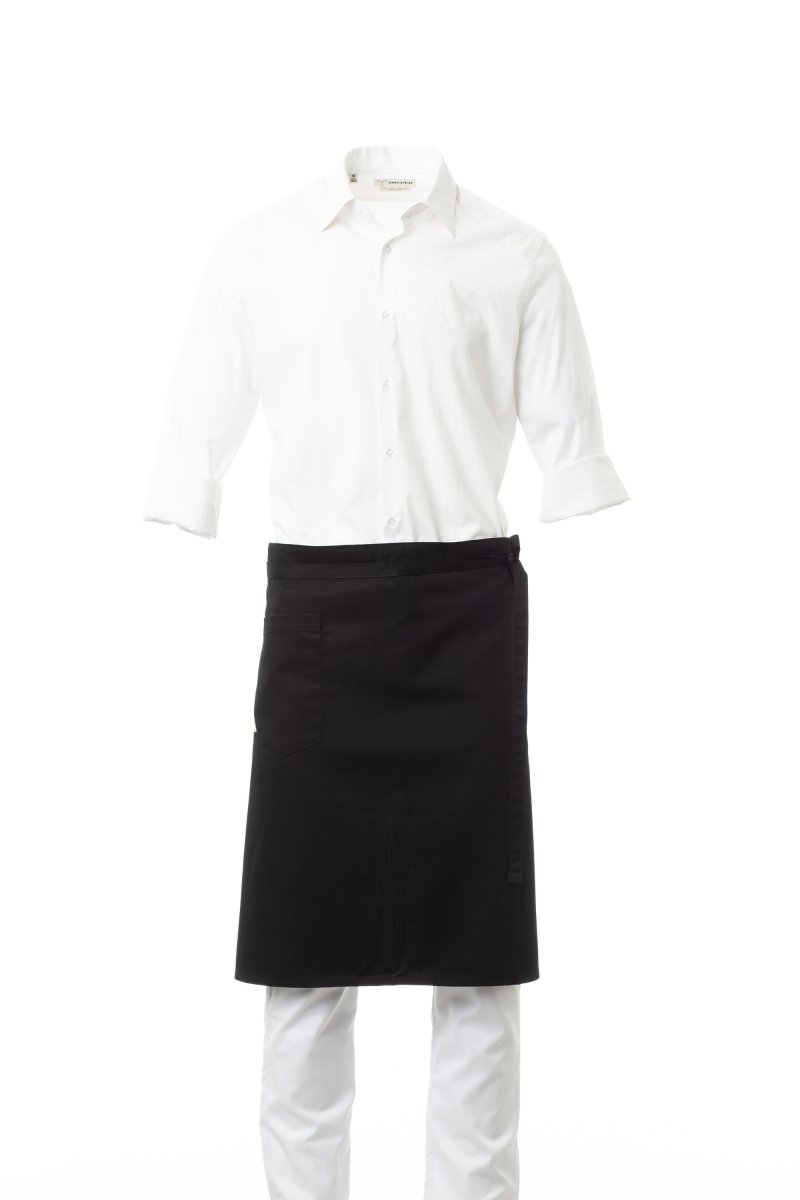 MARKET zástěra unisex s kapsou - černá