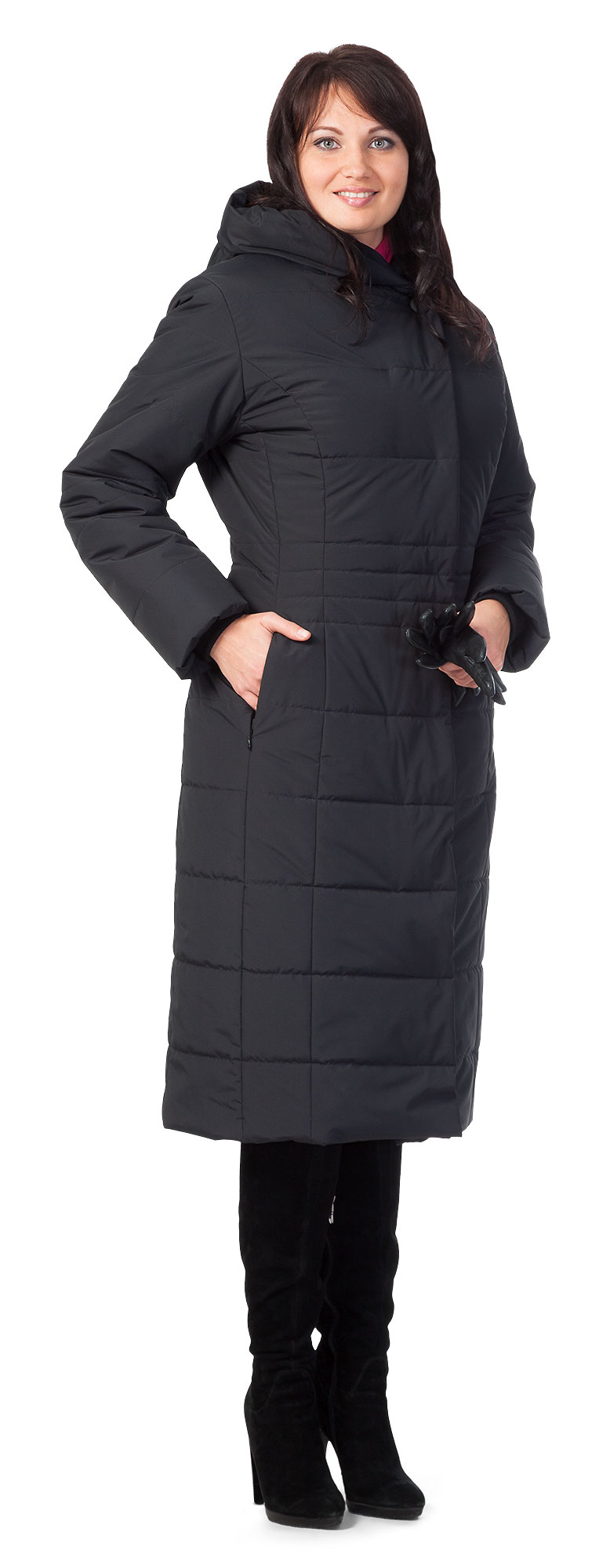 GERDA kabát dámský zimní - tmavě modrá