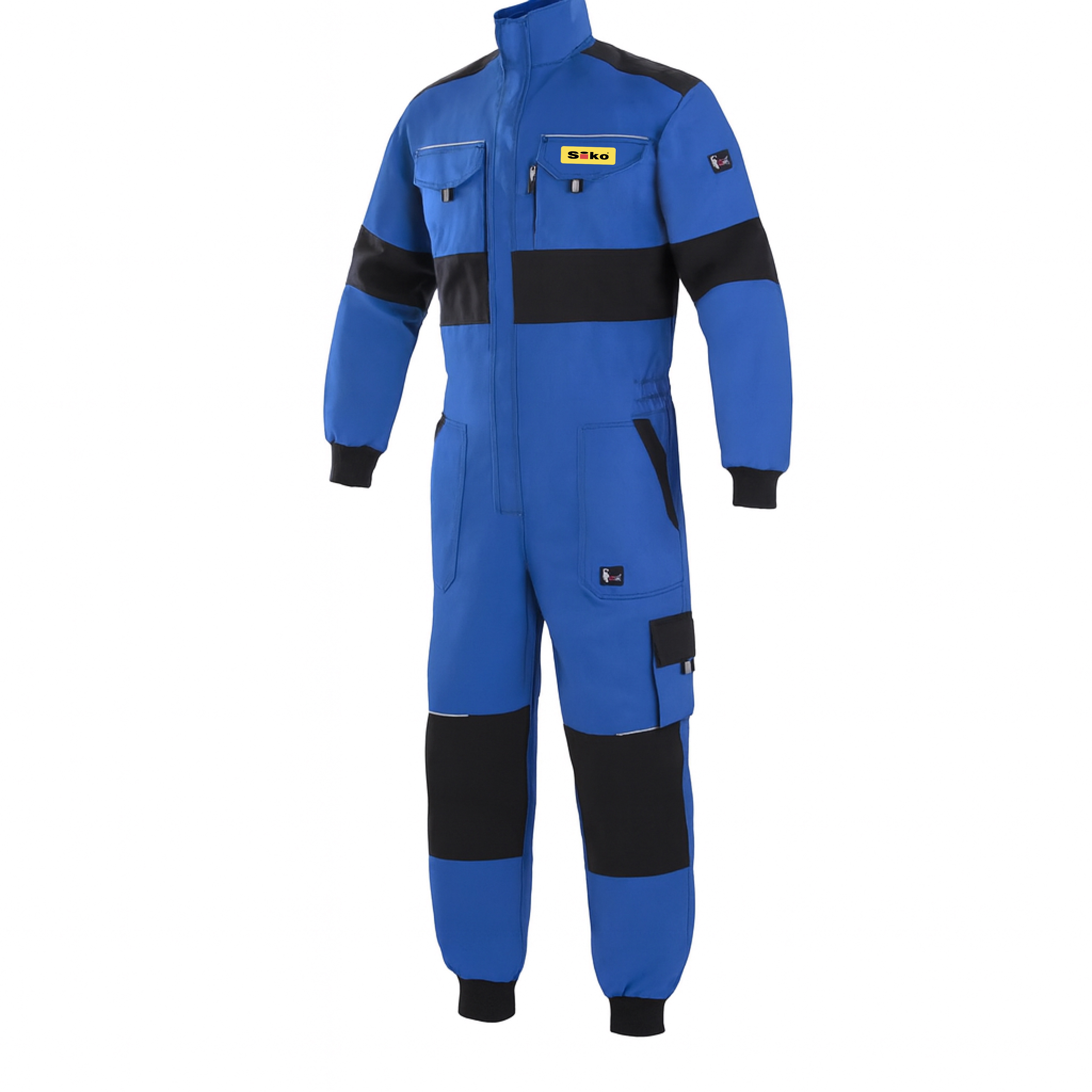 CXS LUXY ALASKA zimní kombinéza pánská - modro-černá - potisk SIKO