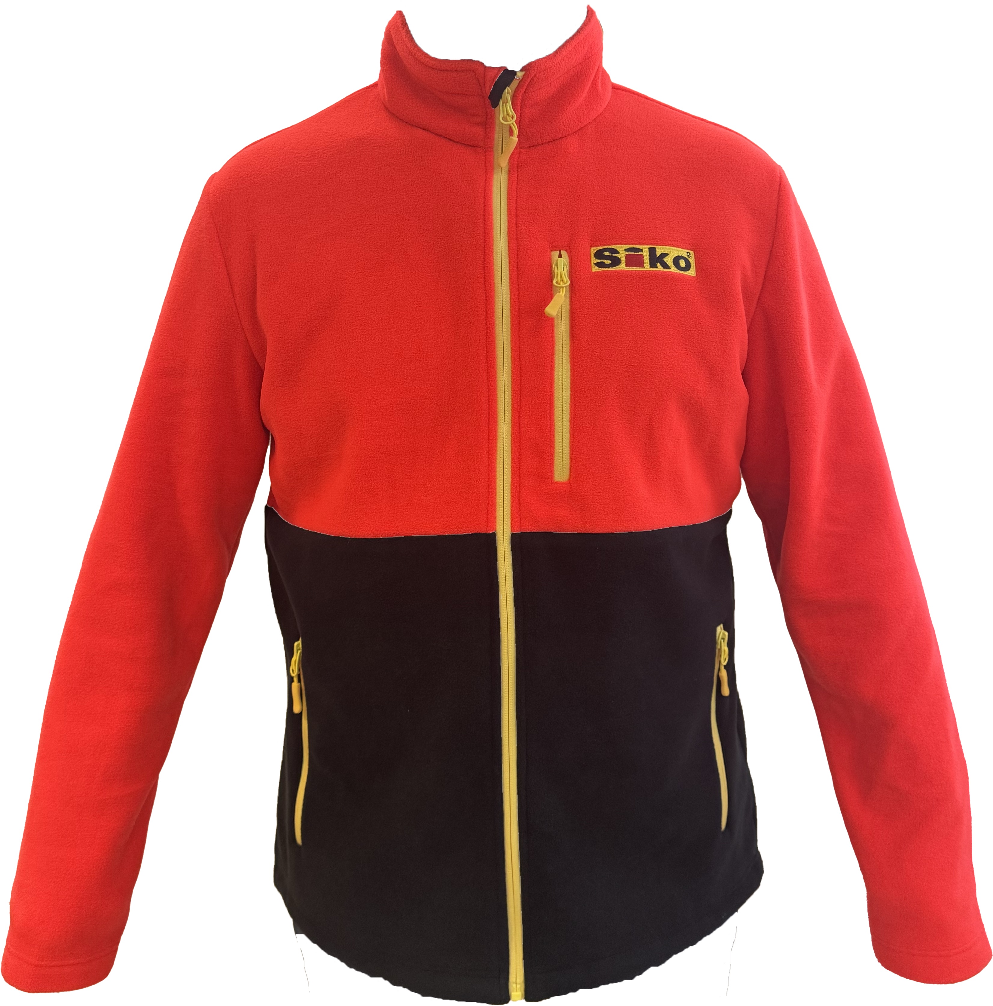 SIKO mikina unisex fleece - červená/antracit