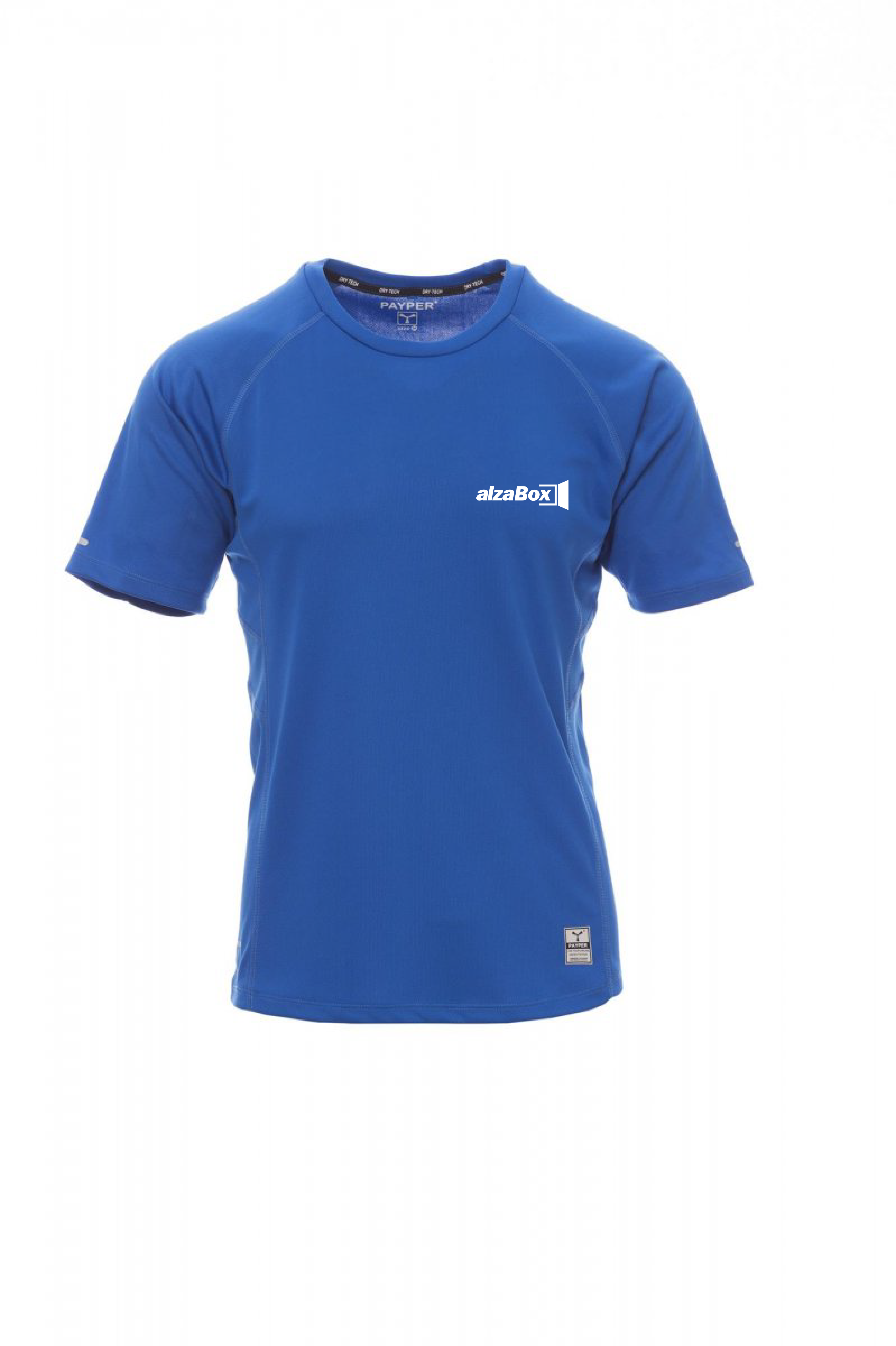 RUNNING tričko pánské sportovní kr.ruk. - královská modrá - potisk AlzaBox