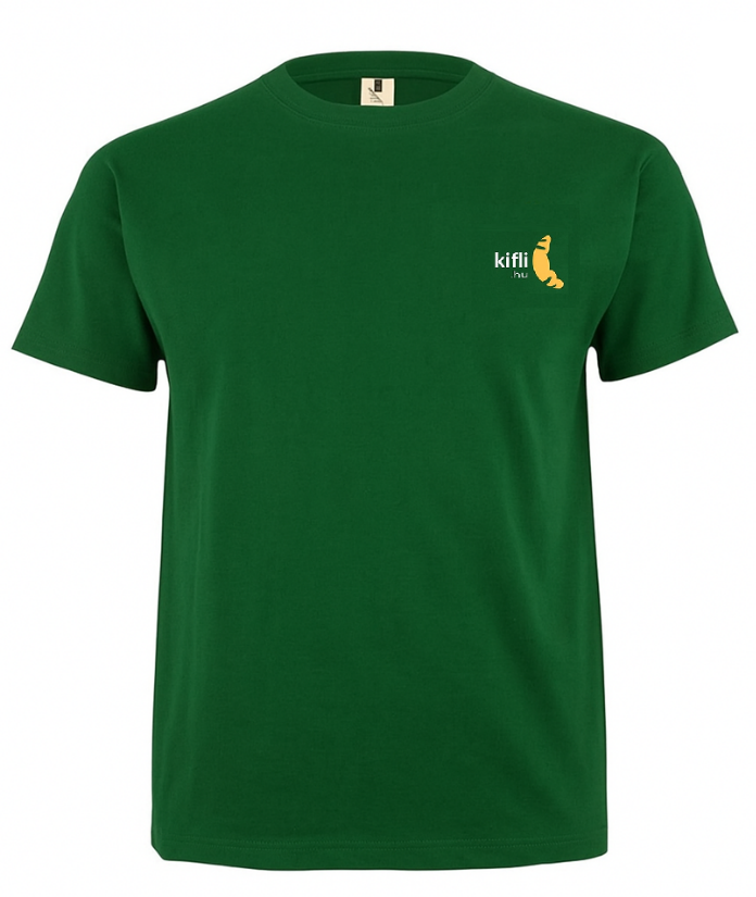 MELBOURNE unisex short sleeve t-shirt - bottle green - print Kifli