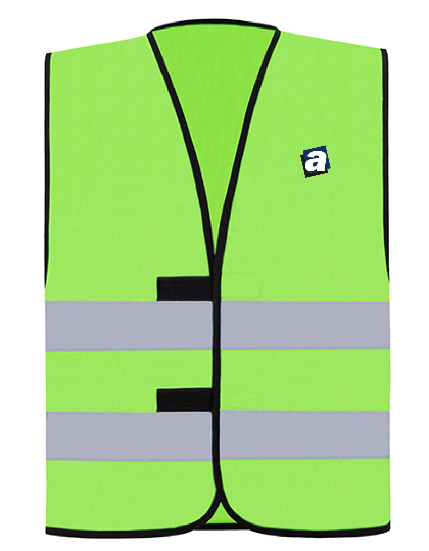 DORTMUND vesta unisex funkční - limetkově zelená - potisk Alza