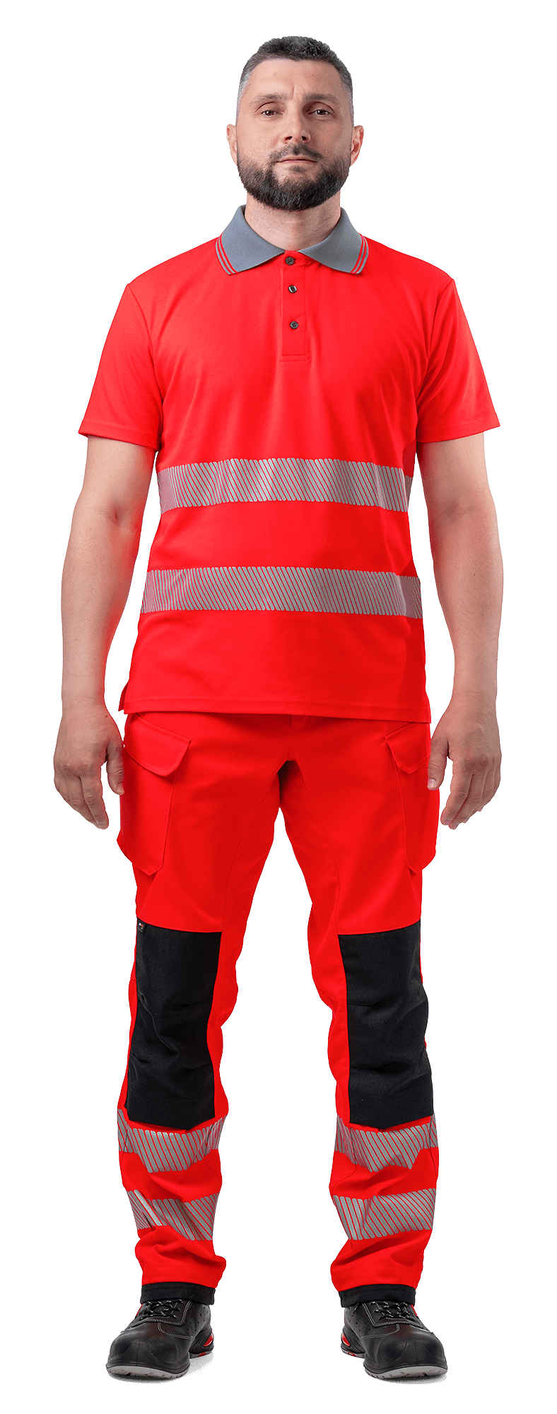 HELIOS Polokošile, reflexní červená