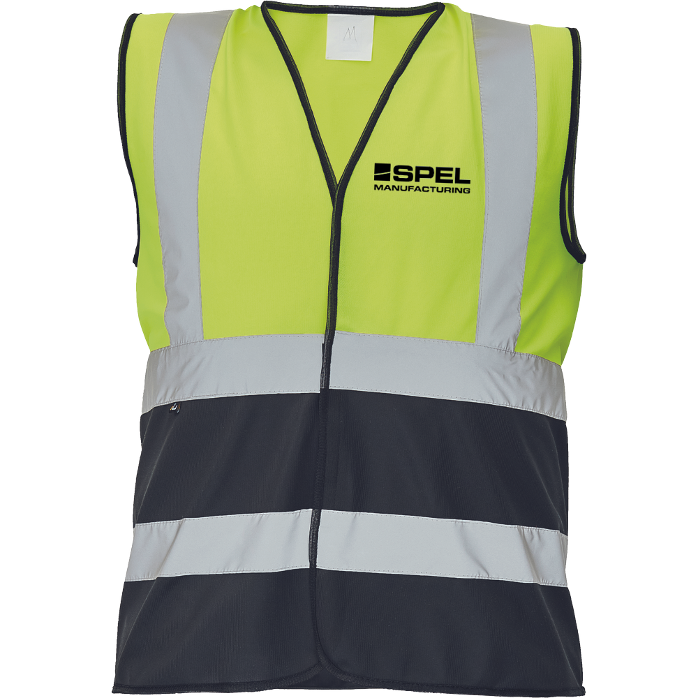 LYNX DUO reflexní vesta žlutá/černá s černým potiskem SPEL