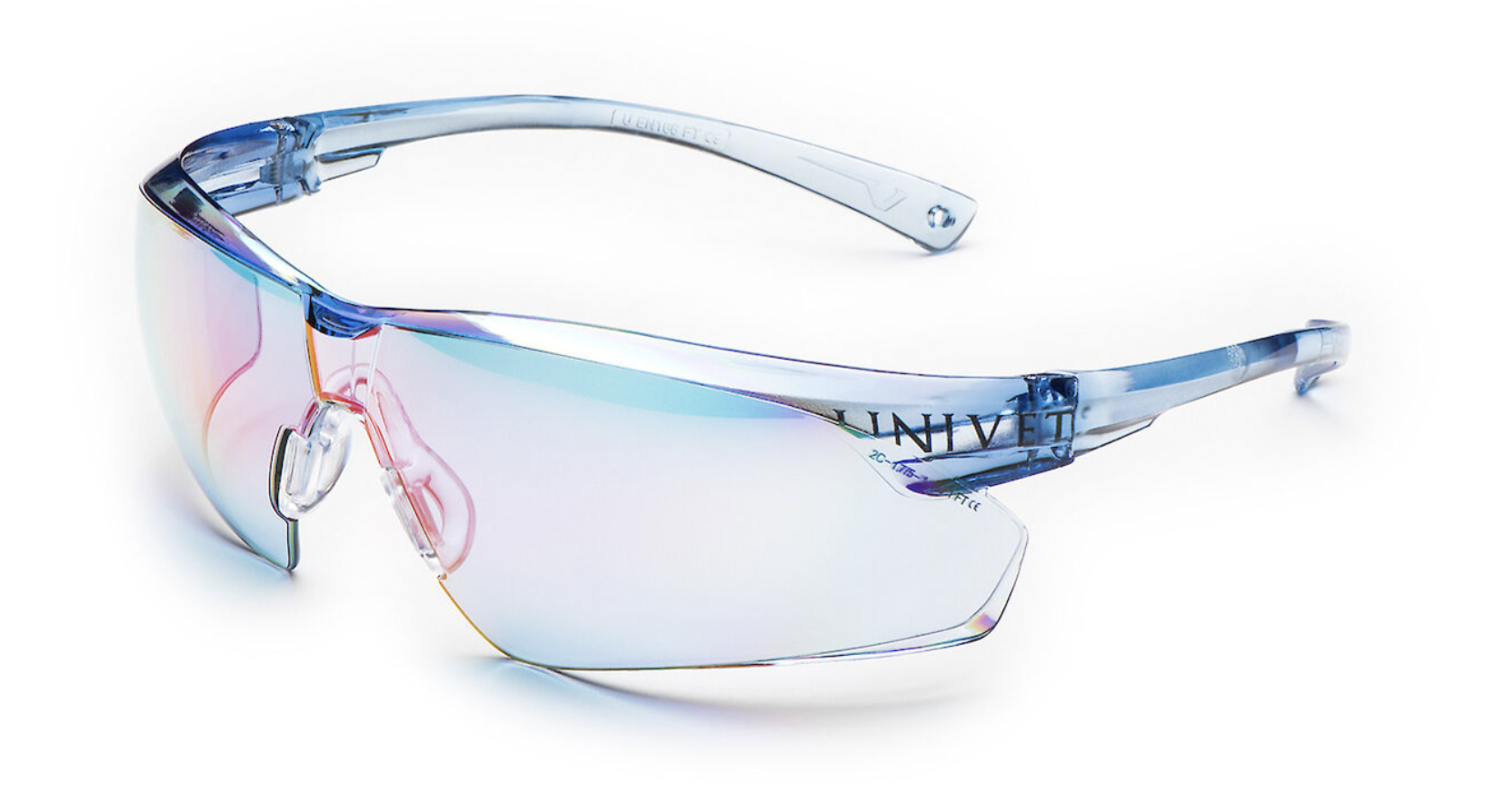 Ochranné pracovní brýle UNIVET 505UP Clear 505U.00.00.37 - modrá/zrcadlová