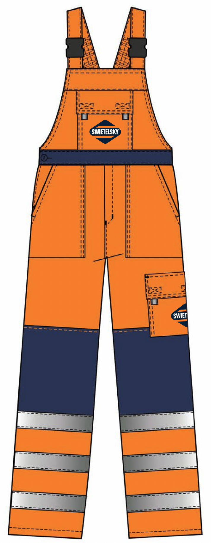 Pánské kalhoty s laclem SWIETEX