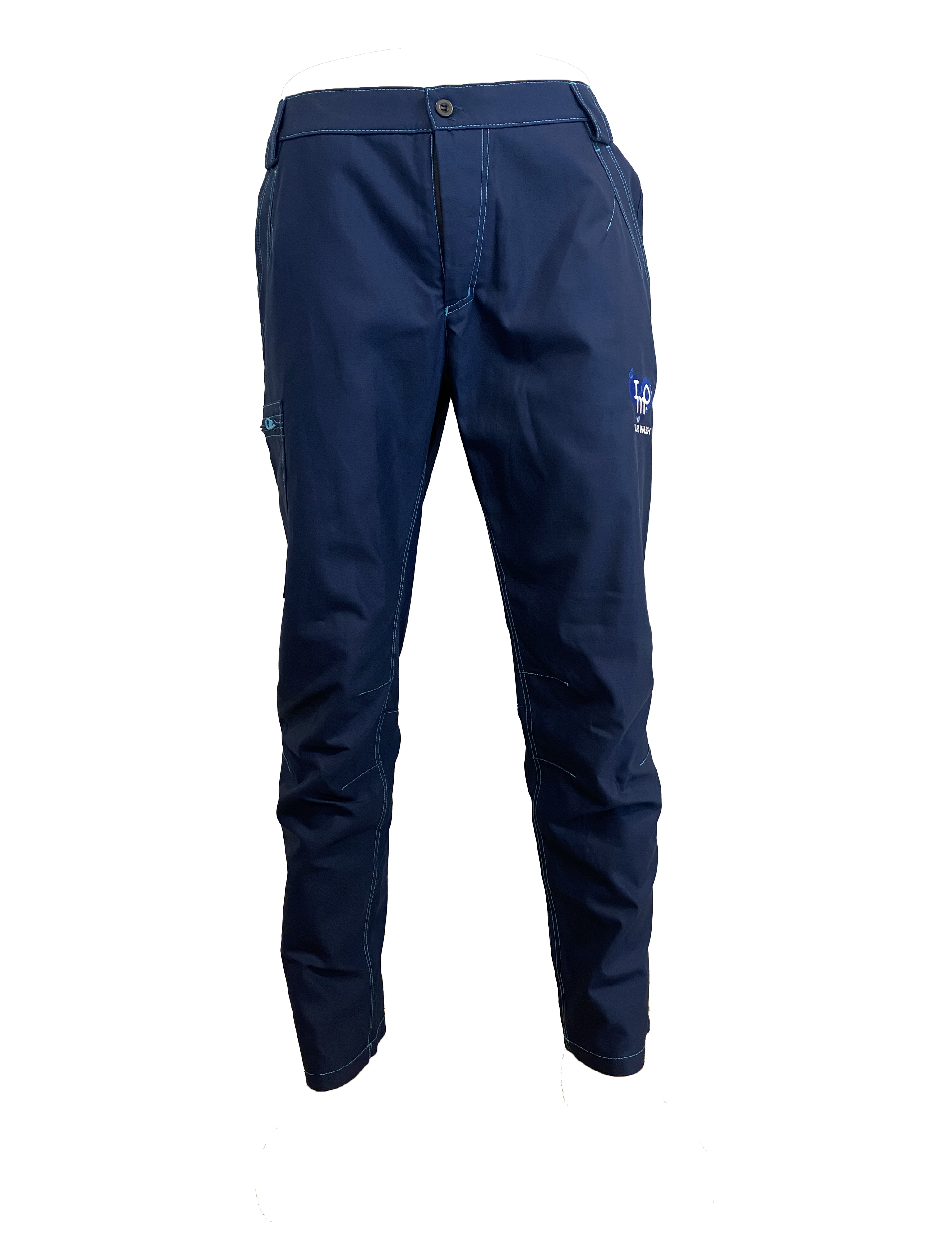 SKYMASTER kalhoty pánské modré s výšivkou IMO