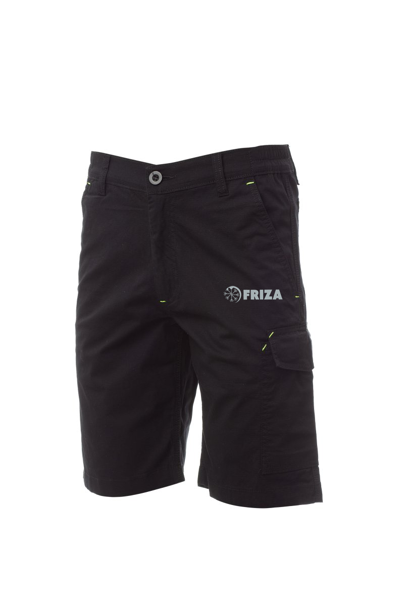 SERVICE STRETCH bermudy/kraťasy unisex - černá - potisk Friza