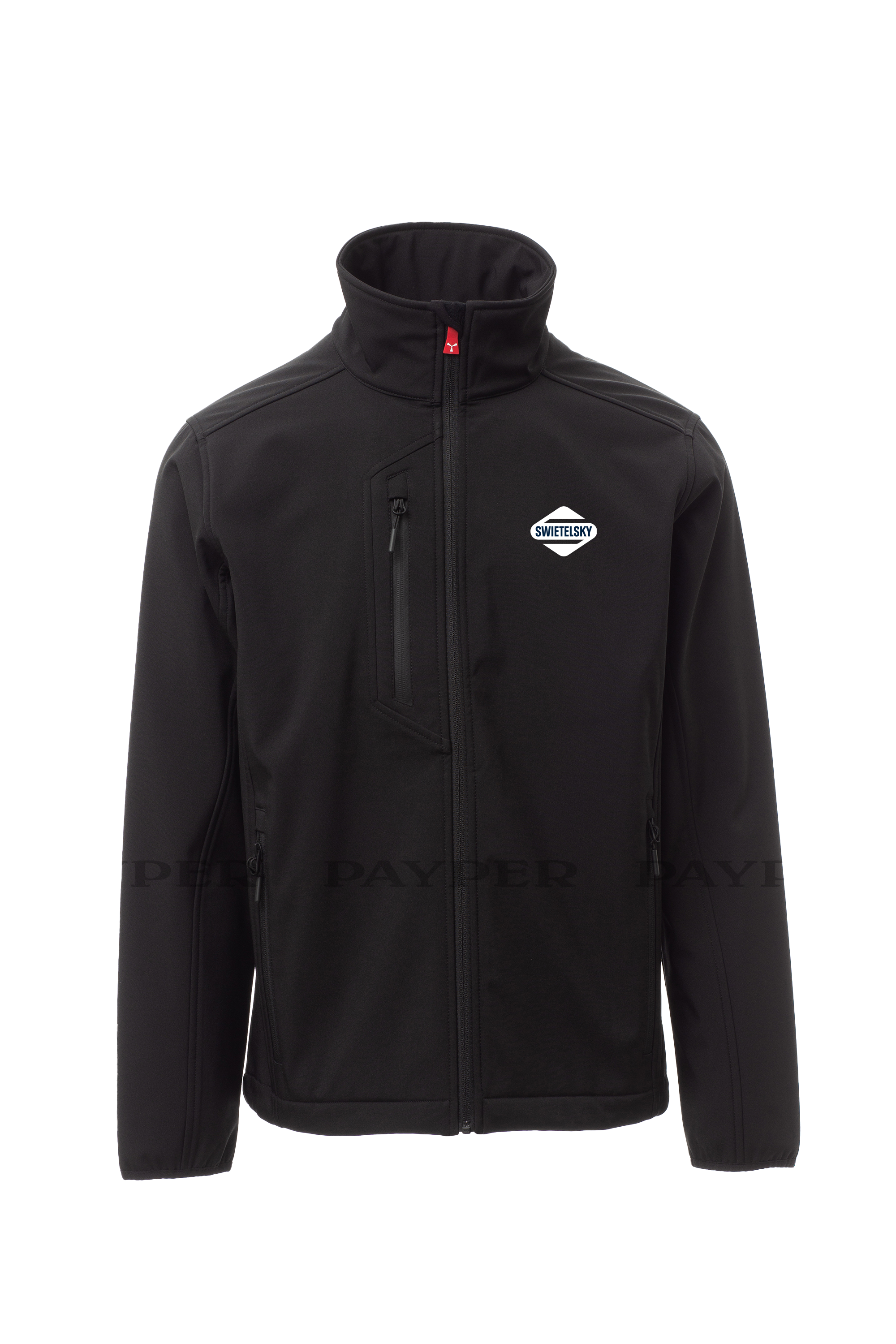 GALWAY bunda pánská softshell - černá - Swietelsky