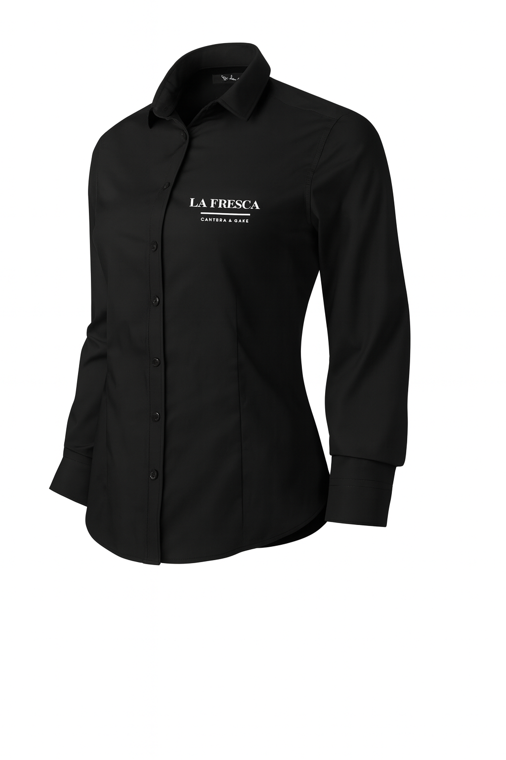 DYNAMIC košile dámská dl.ruk. - černá - výšivka La Fresca