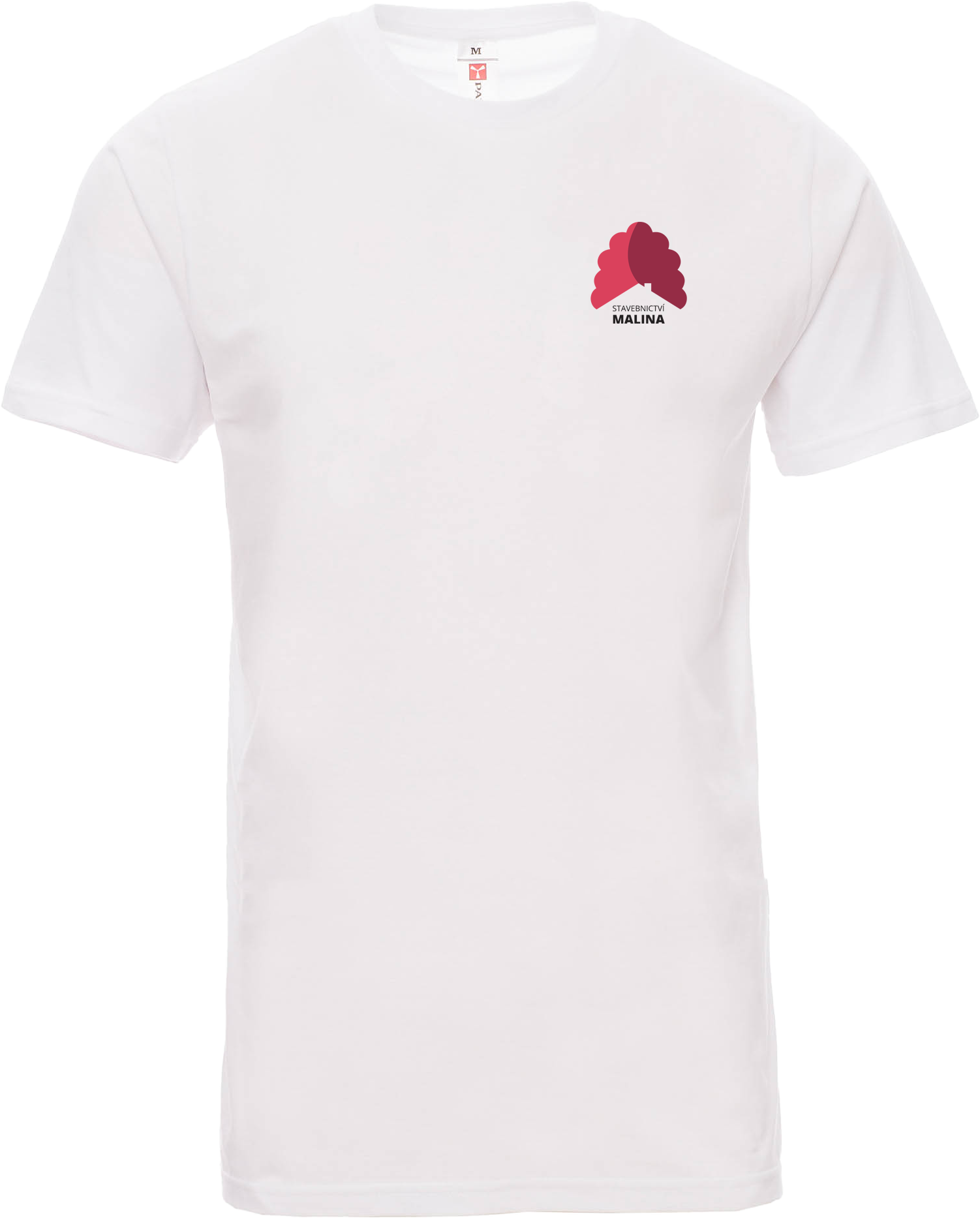 PRINT tričko pánské kr.ruk. - bílá - potisk Malina