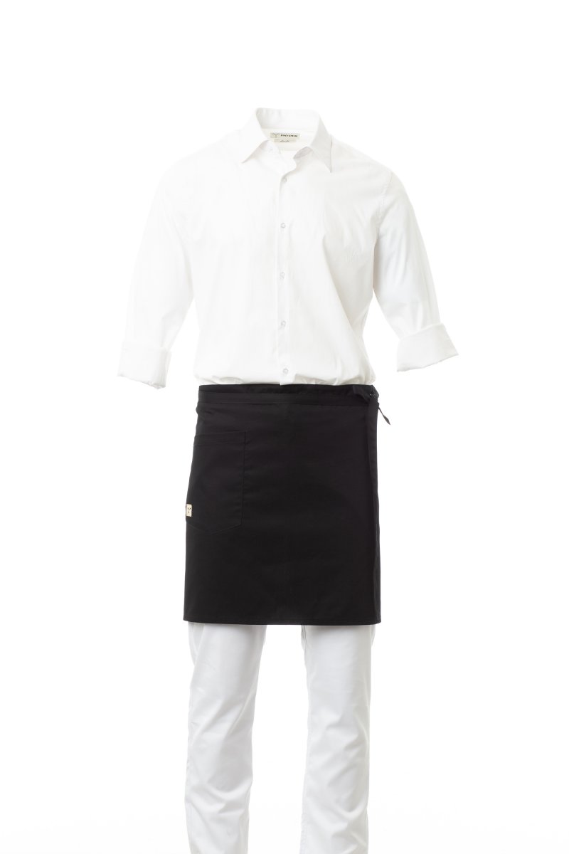 SHOP zástěra unisex s kapsou - černá