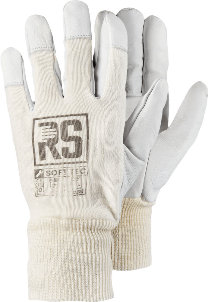 RS SOFT TEC rukavice unisex kombinovaná - bílá