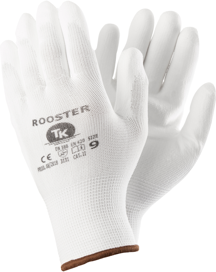 TK ROOSTER rukavice unisex - bílá