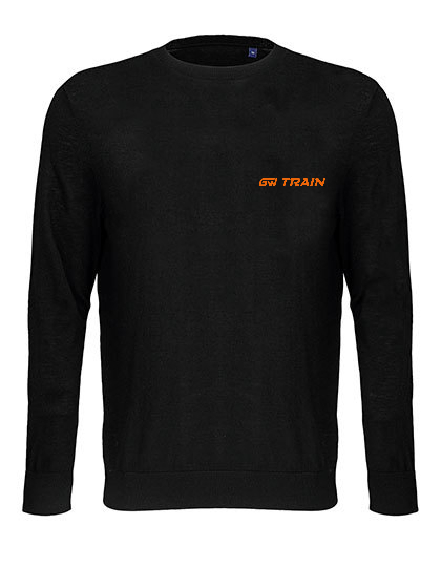 STUART svetr pánský - černá - výšivka GW Train