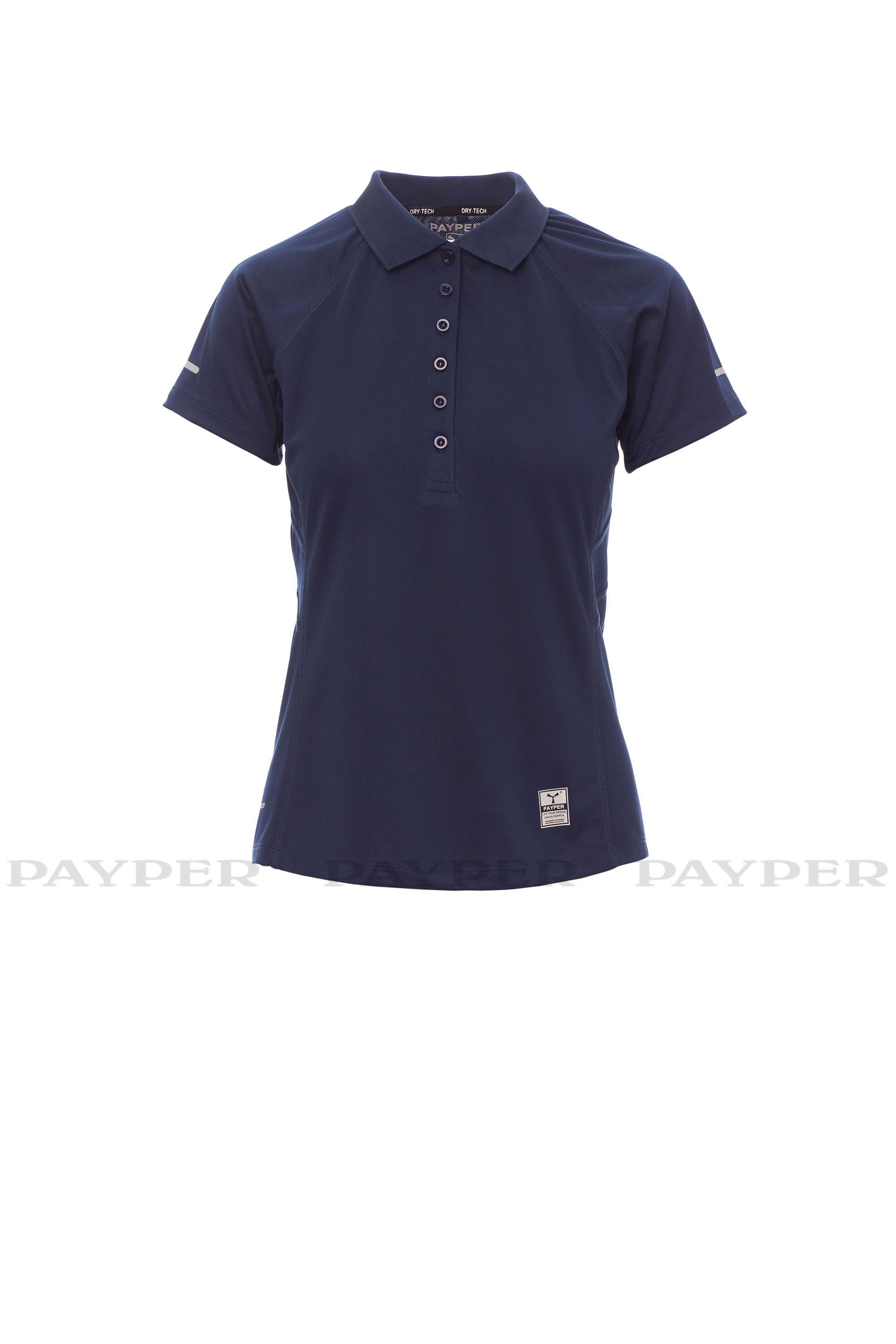 TRAINING LADY polokošile dámská sportovní - námořní modrá - potisk TEMO