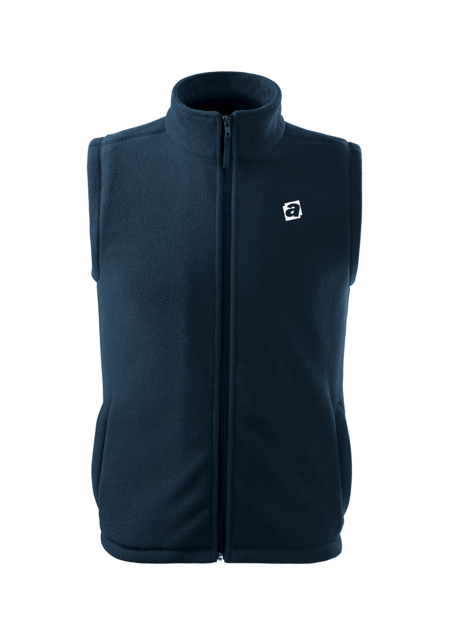NEXT fleece - vesta unisex - navy - výšivka ALZA-UNI (logistika)