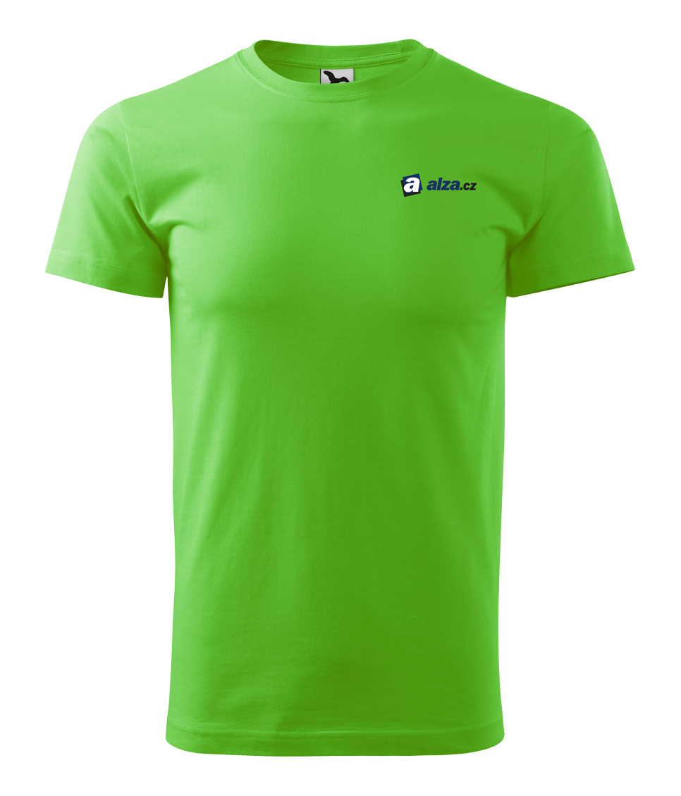 BASIC Tričko pánské - apple green - potisk ALZA.HU