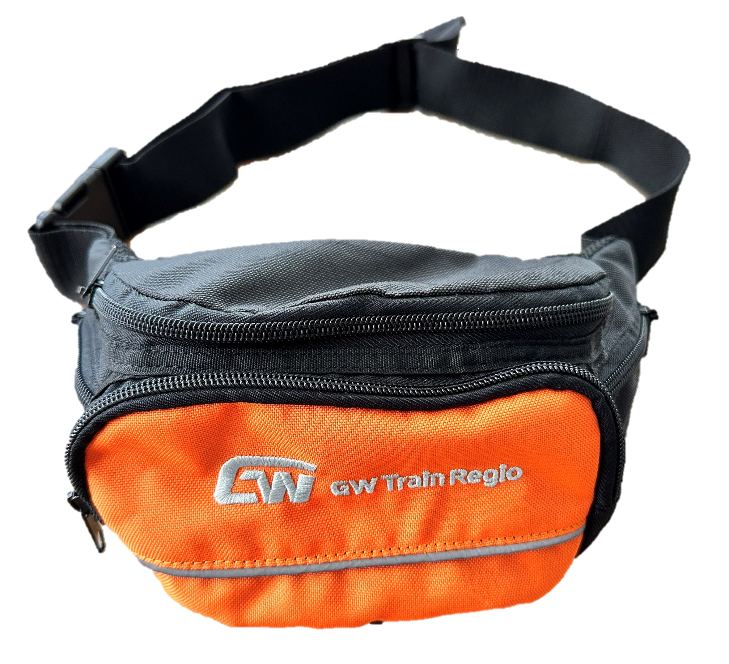 GWT Ledvinka unisex - černá/oranžová - výšivka GW Train